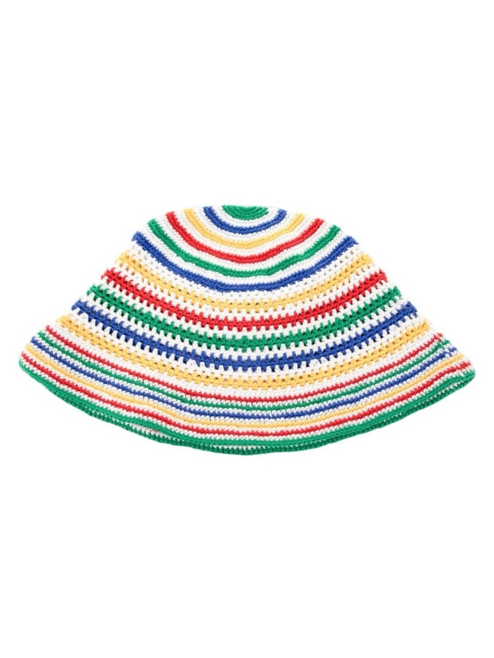 Multicolor Striped Crochet Bucket Hat - Picture 3 of 3